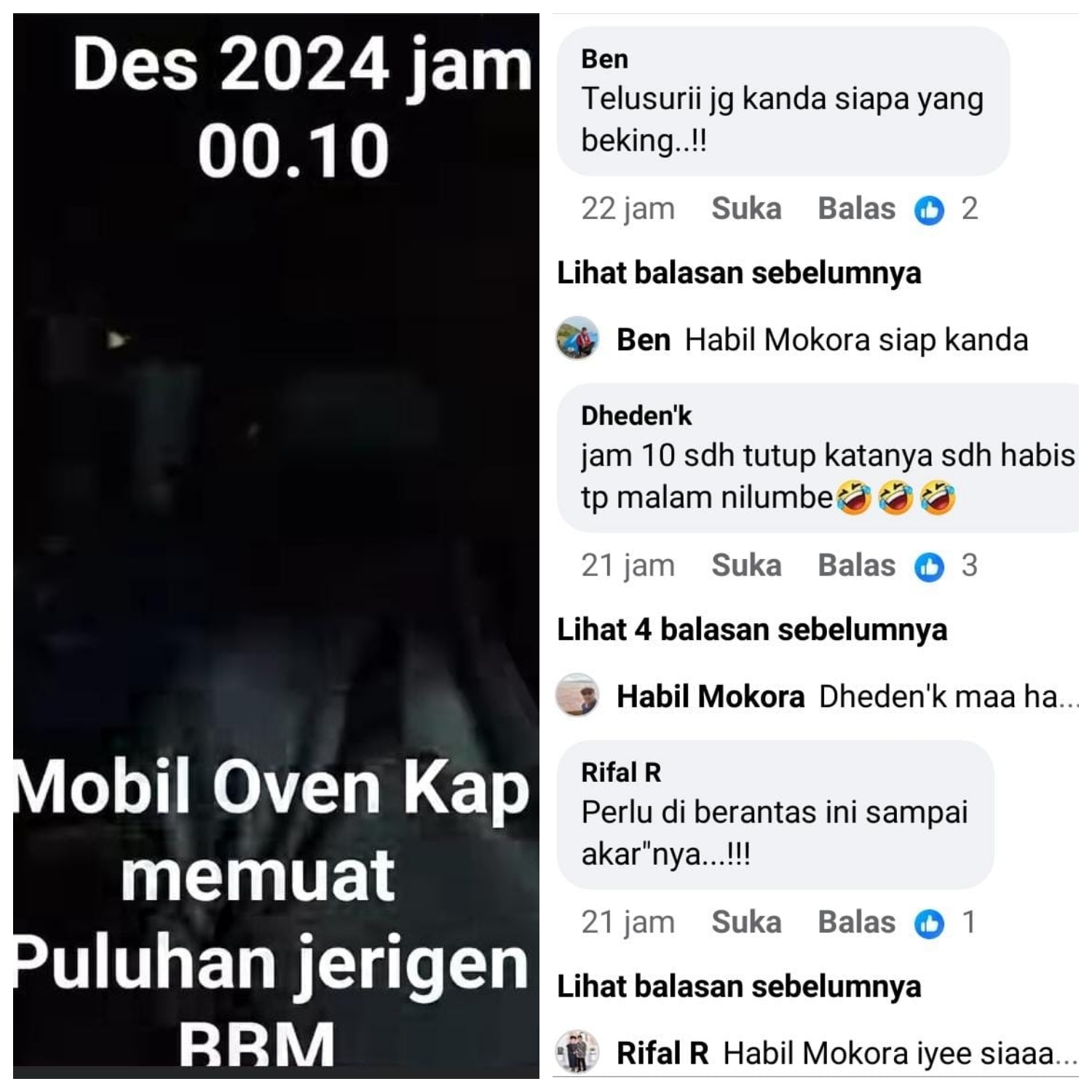 Viral,  Belasan Jerigen Berisikan BBM Subsidi di SPBU motaha