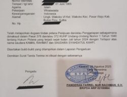 Modus Penipuan Mengaku Sebagai Konsultan Hukum Seorang Warga Buton Diduga Jadi Korban Penipuan Hingga Rp1,1 Miliar
