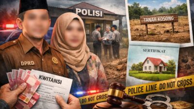 TAK TAHU DIRI? DITAGIH UTANG MALAH MELAPOR, ANGGOTA DPRD KONAWE DAN ISTRI KEDUA RESMI DIPOLISIKAN