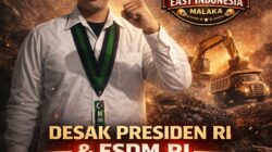 Ketum DPP East Indonesia : Desak Presiden RI Dan Menteri ESDM RI Evaluasi Total Serta Cabut IUP PT SCM Di Konawe Diduga Tak  Berkomitmen Bangun Smelter