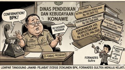 Temuan BPK di Dikbud Konawe Capai Ratusan juta Rupiah, DPD FORMADES SULAWESI TENGGARA Siap Lapor ke Kejati