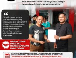 Apresiasi PERAK-SULTRA terhadap Sikap Humanis Sekretaris DPRD Sulawesi Tenggara.