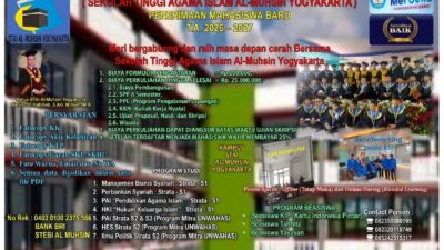 SEKOLAH TINGGI AGAMA ISLAM (STAI) AL-MUHSIN YOGYAKARTA RESMI BUKA PENDAFTARAN MAHASISWA BARU T.A. 2026/2027