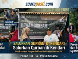 Pererat Silaturahmi, PERAK SULTRA Salurkan Hewan Kurban untuk Masyarakat di Kelurahan Puuwatu