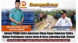 Respon Cepat Keluhan Warga Lalembuu, PERAK SULTRA Apresiasi Sikap Sigap Gubernur Andi Sumangerukka
