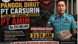 PERAK SULTRA Desak Kejati Panggil Dirut PT Carsurin Terkait Skandal Korupsi PT AMIN Rp 233 Miliar