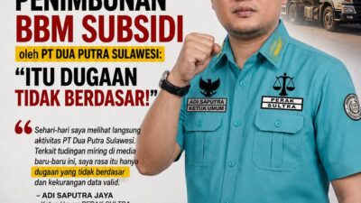 Ketua Umum PERAK SULTRA Bantah Tudingan Penimbunan BBM Subsidi oleh PT Dua Putra Sulawesi: “Itu Dugaan Tidak Berdasar!”