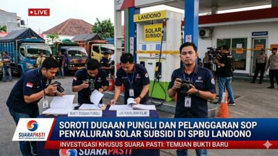 AKRAM BANDU SOROTI DUGAAN PUNGLI DAN PELANGGARAN SOP PENYALURAN SOLAR SUBSIDI DI SPBU LANDONO