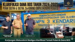 Klarifikasi Dana BOS: PERAK SULTRA DAN SULTRA_Cw Apresiasi Transparansi Manajemen SMPN 3 NEGERI Kendari