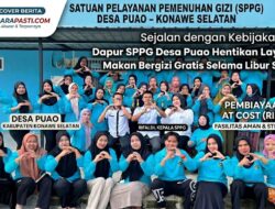 Tetap Jaga Standar Kebersihan, Dapur SPPG Desa Puao Terapkan Pengawasan Ketat Selama Libur