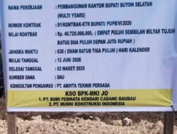 Diduga Sarat Pengaturan Pemenang Tender, FPR Sultra Soroti Proyek Pembangunan Kantor Bupati Buton Selatan Rp49,728 Miliar