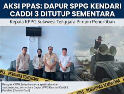 Apresiasi Tuntutan PPAS, KPPG Sultra Hentikan Sementara Operasional Dapur SPPG Kendari Caddi 3