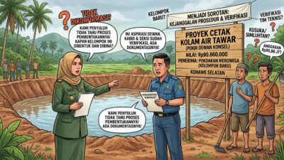 Cetak Kolam Rp90,86 Juta di Konsel Disorot: Disebut Pokir Dewan, Kelompok Baru dan Penyuluh Akui Tak Dikonfirmasi