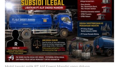 PT Alif Energi Mandiri Bantah Dugaan Distribusi Solar Subsidi Ilegal, Tegaskan Operasional Sesuai Ketentuan