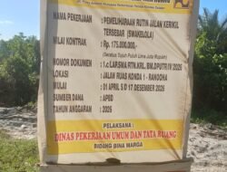 Soroti Proyek Jalan Konda 1 – Ranooha Senilai Rp 175 Juta, Konsorsium Aktivis Indonesia Duga Pengerjaan Asal-Asalan dan Minim Kerikil