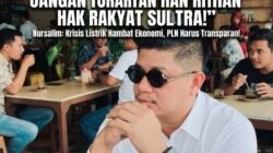 Sistem Interkoneksi Sulbagsel Defisit, PPA-Sultra Warning Keras Manajemen PLN