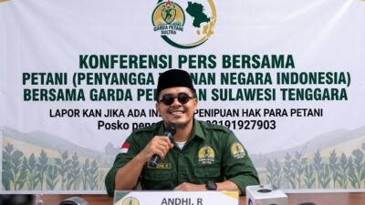 GARDA PETANI SULTRA DESAK POLSEK LANDONO SEBAGAI MITRA STRATEGIS KEMENTAN PANGGIL DAN PERIKSA YOHANIS BETTENG PEMILIK KIOS LAKOMEA JAYA
