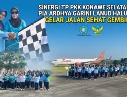 Sinergi TP PKK Konawe Selatan dan PIA Ardhya Garini Lanud Haluoleo Gelar Jalan Sehat Gembira