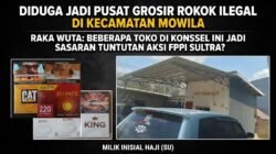 Diduga Jadi Pusat Grosir Rokok Ilegal di kecamatan mowila Raka wuta :beberapa Toko di Konsel Ini Jadi Sasaran Tuntutan Aksi FPPI Sultra