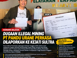 Dugaan Illegal Mining PT Pandu Urane Perkasa di Konawe Selatan Dilaporkan ke Kejati Sultra