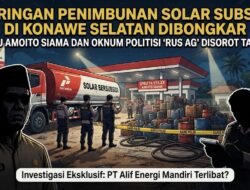 JARINGAN PENIMBUNAN SOLAR SUBSIDI DI KONAWE SELATAN DIBONGKAR, SPBU AMOITO SIAMA DAN OKNUM POLITISI ‘RUS AG’ DISOROT TAJAM.